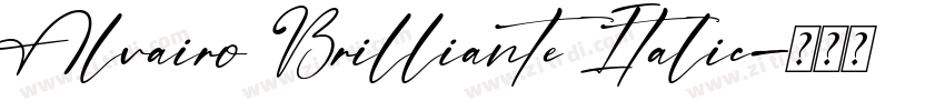 Alvairo Brilliante Italic字体转换